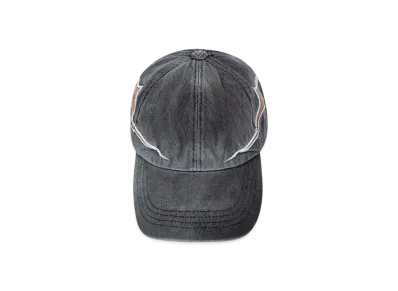 THUG CLUB MCM Tribal Leather Cap "Charcoal"
