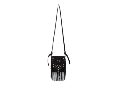 THUG CLUB Castle Cowboy Messenger Bag "Black Suede"