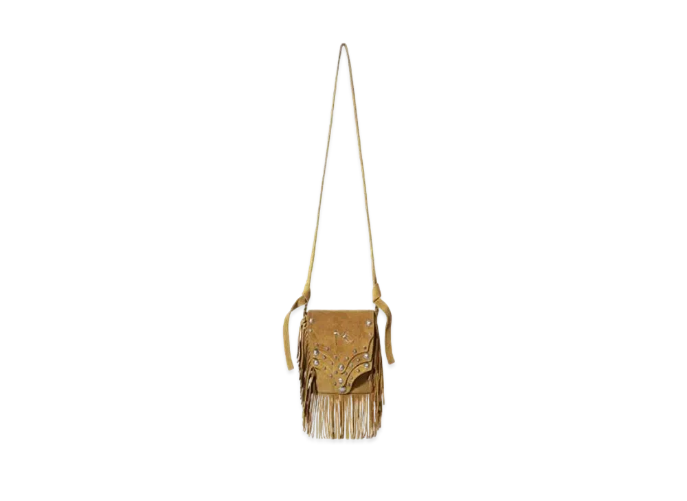 THUG CLUB Castle Cowboy Messenger Bag "Beige Suede"