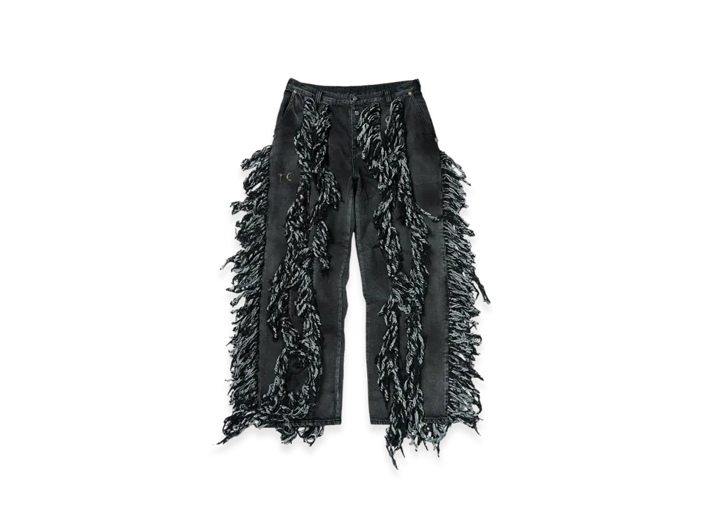 THUG CLUB Angels Denim Pants "Black"