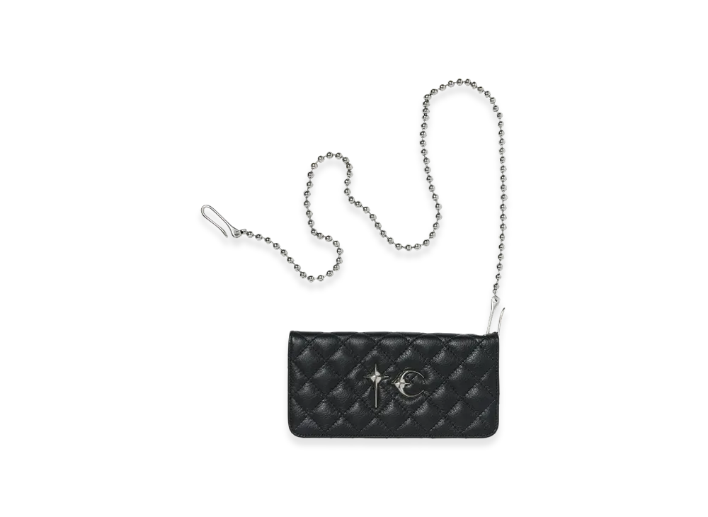 THUG CLUB Chopper Quilted Long Wallet "Black"
