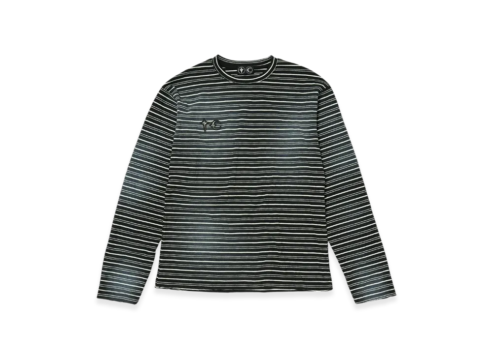 THUG CLUB TC Striped Long-Sleeve "Black"
