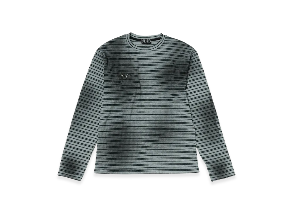 THUG CLUB TC Striped Long-Sleeve "Grey"