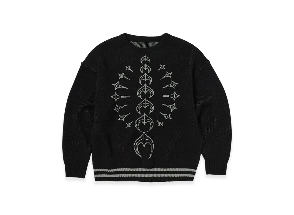 THUG CLUB TC Bone Knit Sweater "Black White"