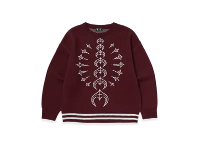 THUG CLUB TC Bone Knit Sweater "Wine"