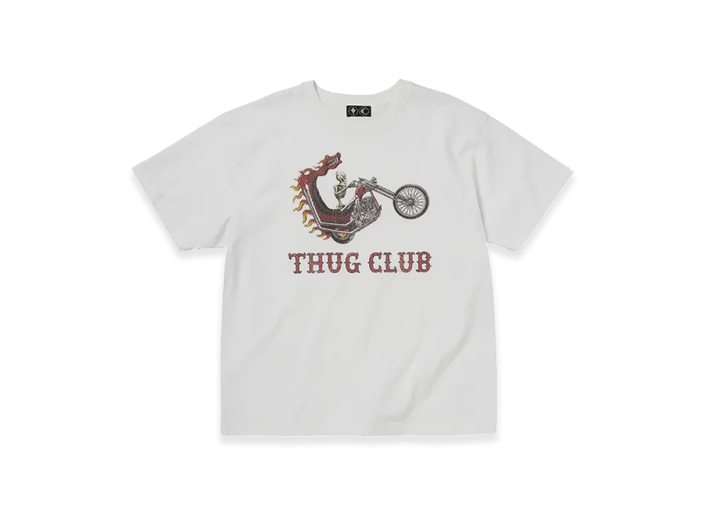 THUG CLUB Dragon Chopper T-Shirt "White"
