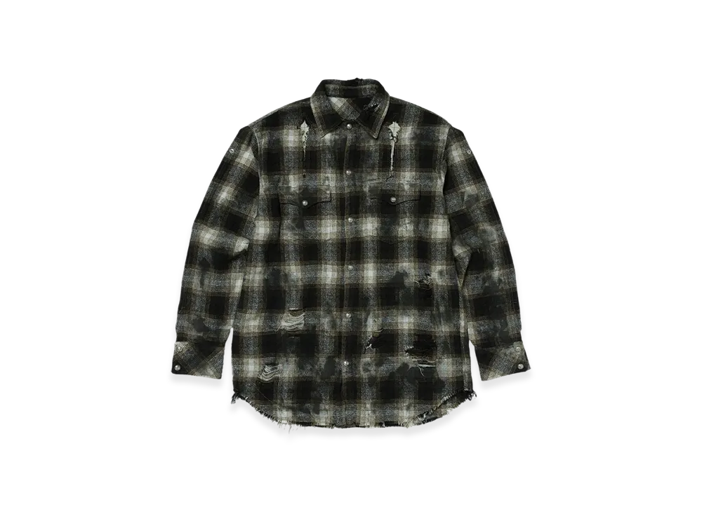 THUG CLUB Angels Damaged Shirt "Brown"