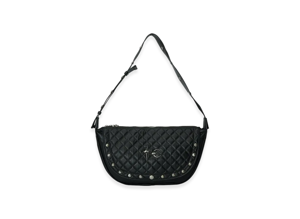 THUG CLUB Chopper Quilted Messenger Bag "Black"