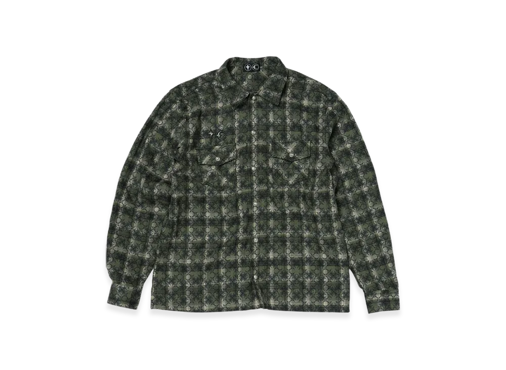 THUG CLUB TC All Over Pattern Shirt "Khaki"
