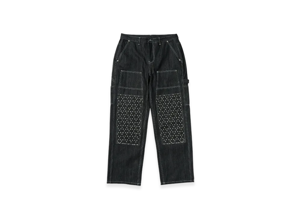 THUG CLUB Angels Studded Work Pants "Black"