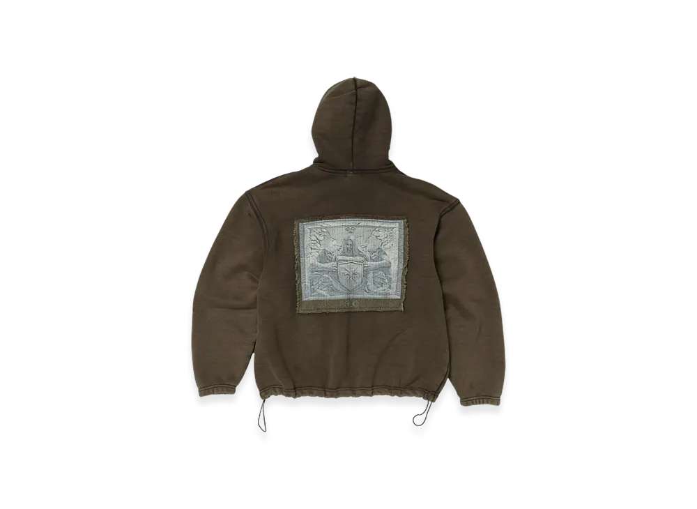THUG CLUB Devil Peace Patch Hoodie "Brown"