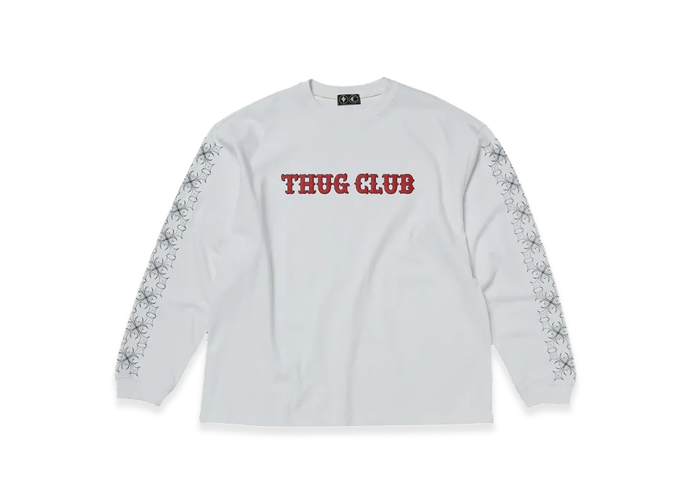 THUG CLUB TC Pattern Long-Sleeve "White"