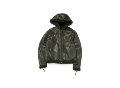 THUG CLUB TC Reversible Shearling Jacket "Olive"