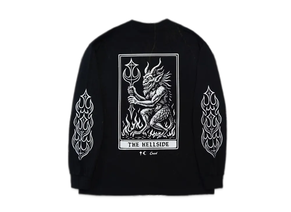 THUG CLUB x CREED MOTORCYCLES Hellside Long Sleeve "Black"