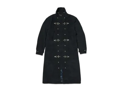 THUG CLUB Scarred Bio Soldier Trench Coat "Black"