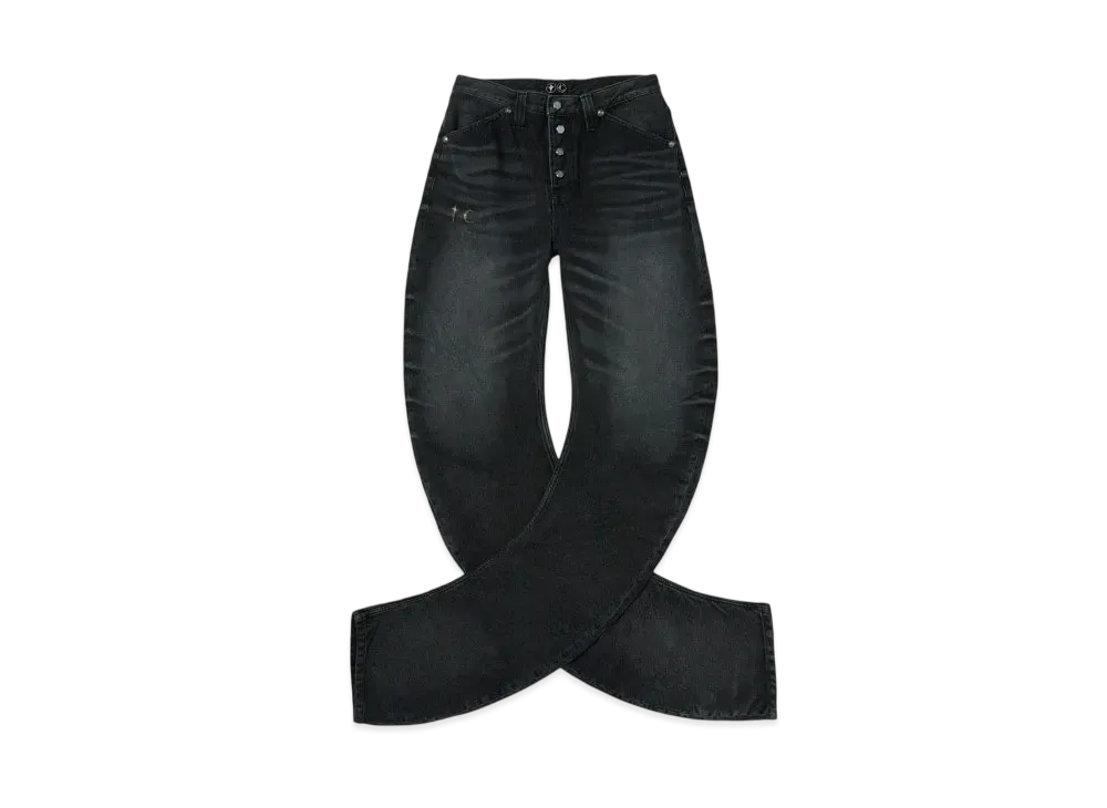 THUG CLUB Parkour Denim Pants "Black"