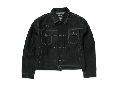 THUG CLUB Land Warfare Denim Jacket "Black"