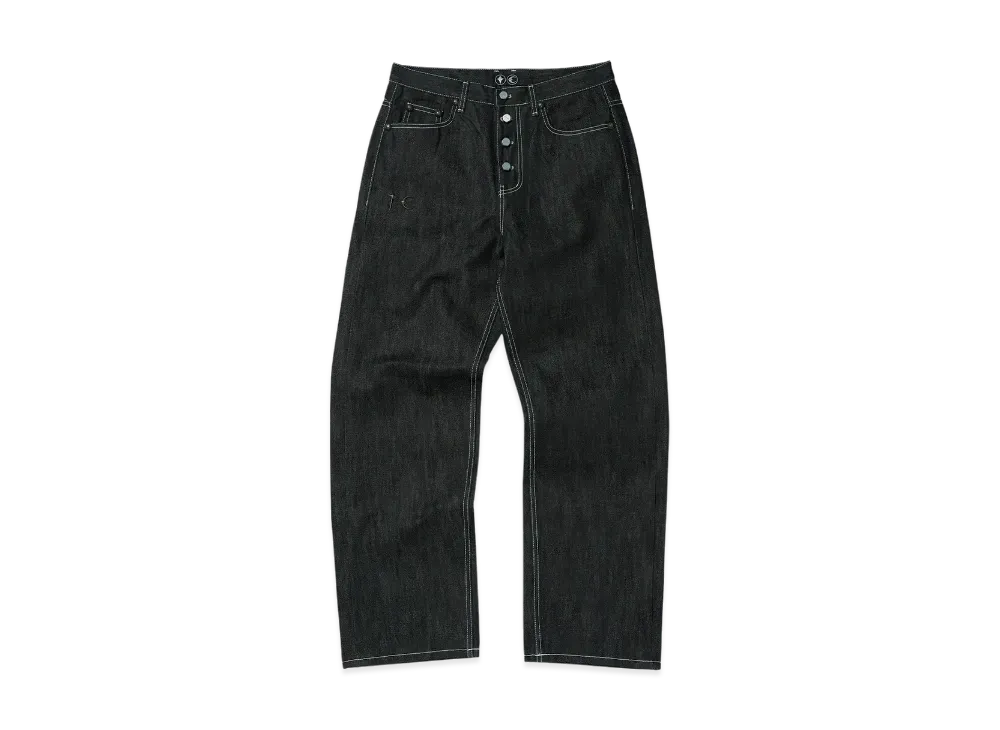 THUG CLUB Land Warfare Denim Pants "Black"