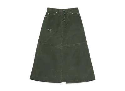 THUG CLUB Scarred Bio Army Skirt "Khaki"