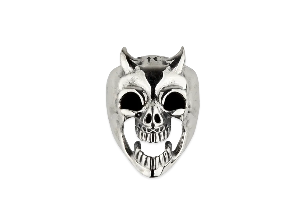 THUG CLUB TC Riding Skull Ring "Silver"