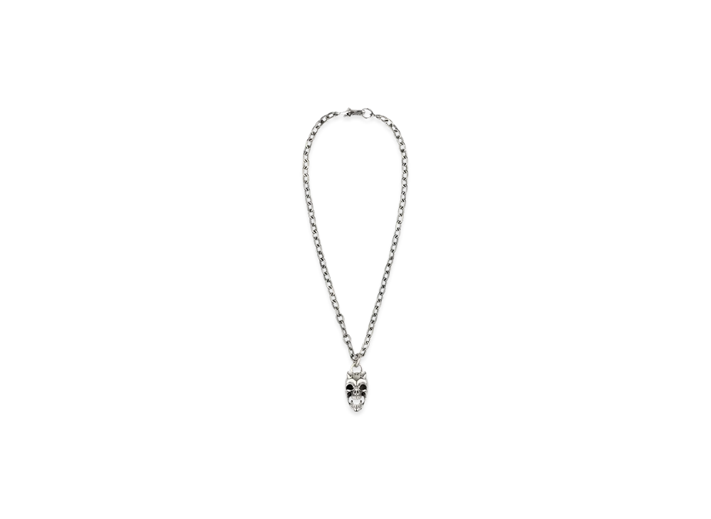 THUG CLUB TC Riding Skull Necklace "Silver"