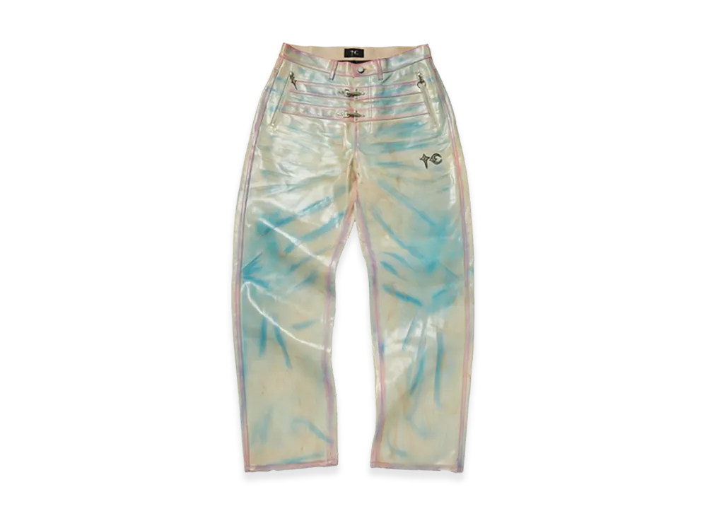 THUG CLUB Skin Bio Soldier Leather Pants "Nude"