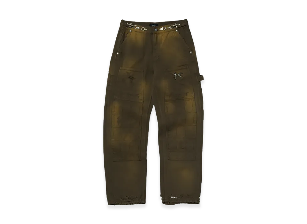 THUG CLUB TC Two Tone Washed Pants "Olive"