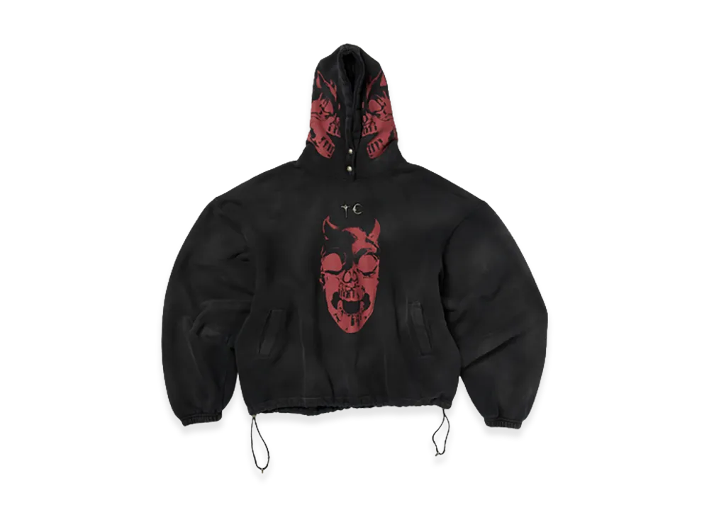 THUG CLUB TC Riding Skull Hoodie "Black"