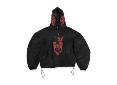 THUG CLUB TC Riding Skull Hoodie "Black"