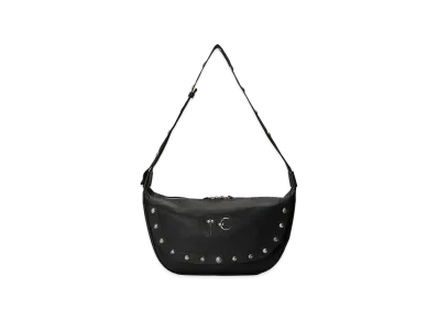 THUG CLUB Goat Skin Dragon Messenger Bag "Black"