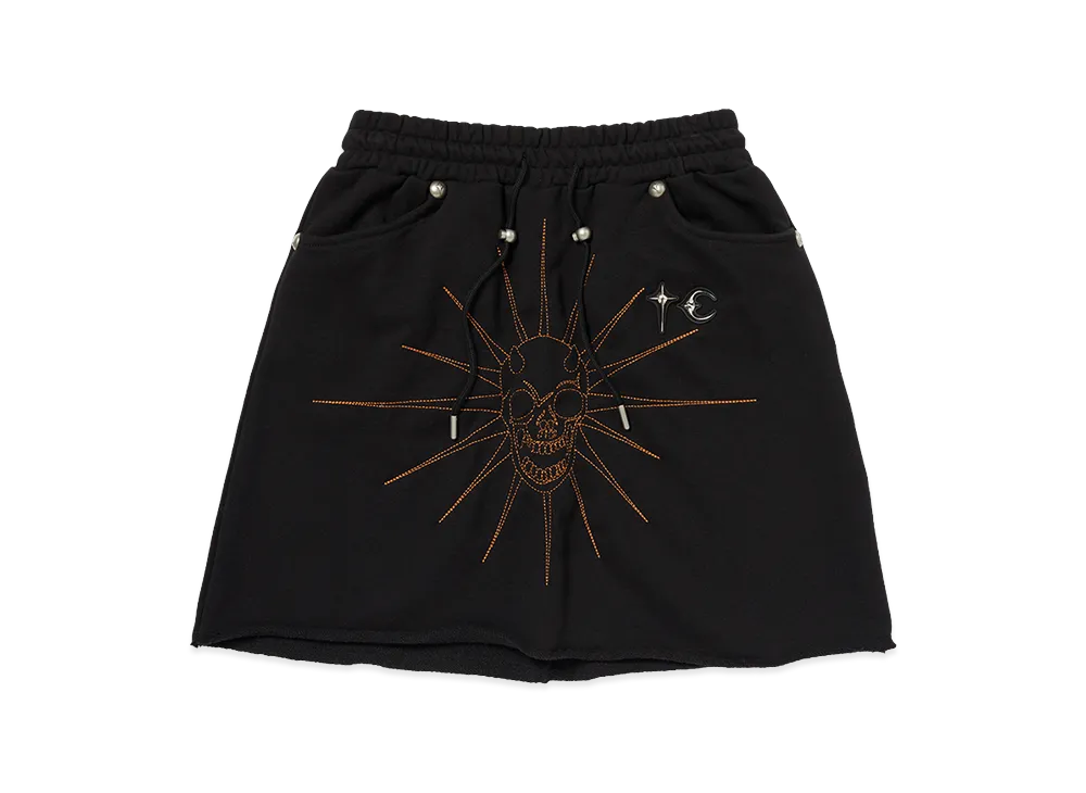 THUG CLUB TC Riding Skull StiTCh Skirt "Black"