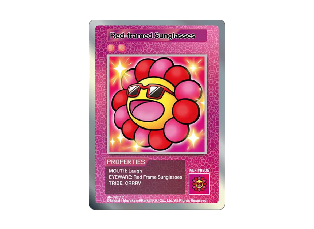 赤フチのサングラス C [SP-083]【英語版】(ムラカミフラワーズ 108フラワーズ)