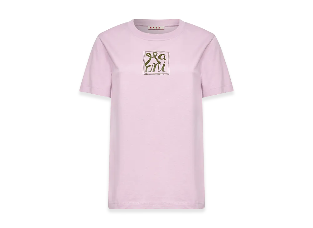 MARNI Women's Printed T-Shirt "Pink"
