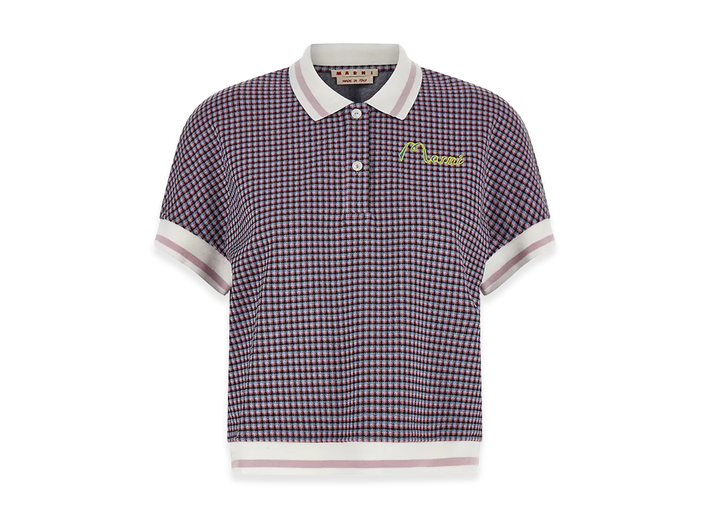 MARNI Women's Polo "Pink/Black"