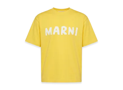 MARNI Women's Lettering Logo T-Shirt "Yello White"