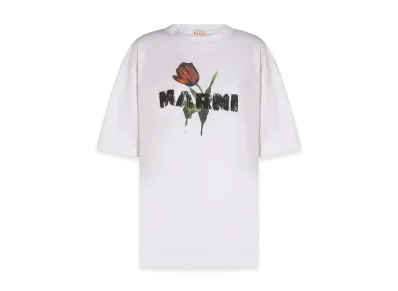 MARNI Women's Cotton Oversize T-Shirt "White"
