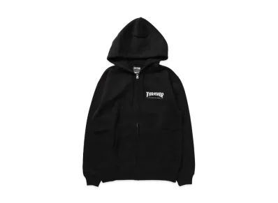 THRASHER Hometown Emb Zip Hoodie Sweat Parka "Black"