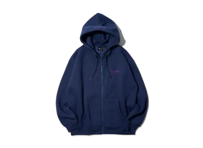 THRASHER Fleece-Lined One-Point Embroidery Zip-Up Hoodie