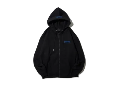 THRASHER Fleece-Lined One-Point Embroidery Zip-Up Hoodie