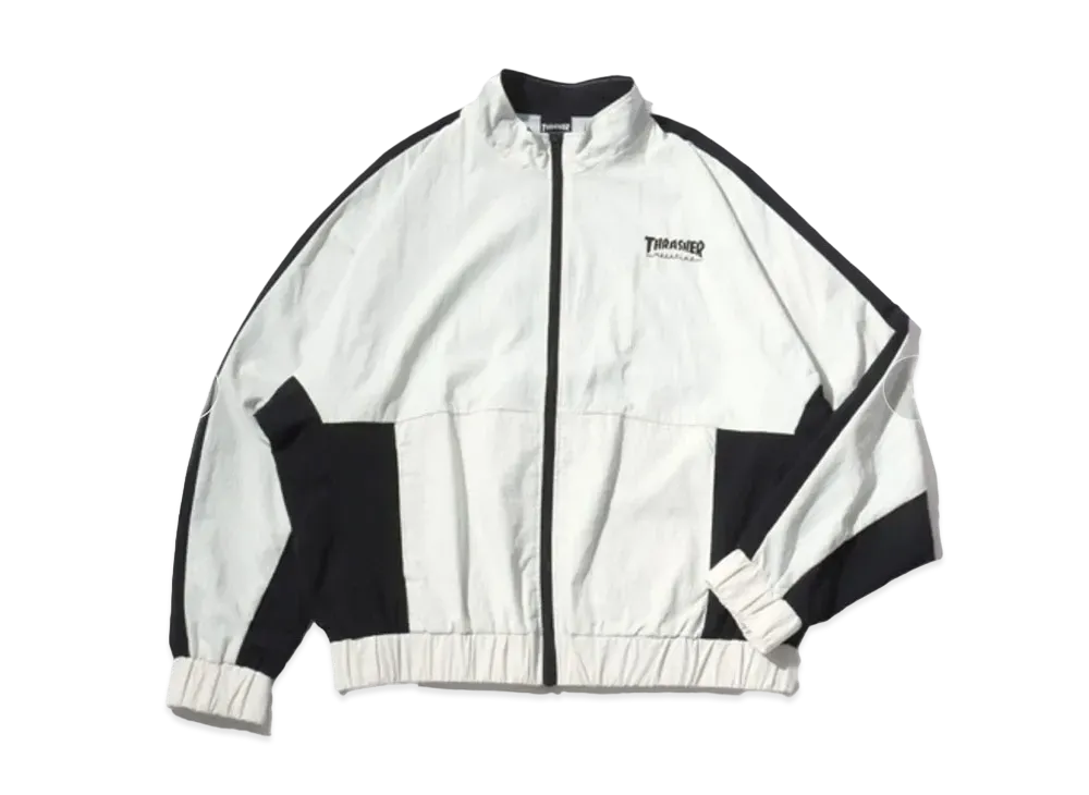 THRASHER One-Point Logo Embroidery Back Print Color Scheme Bicolor Nylon Jacket
