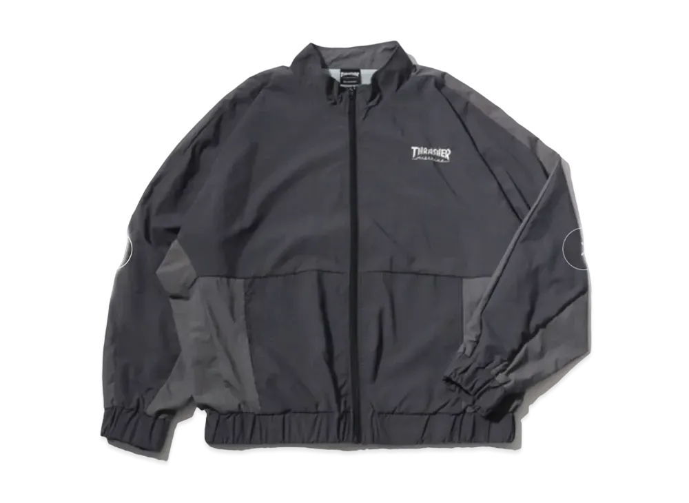 THRASHER One-Point Logo Embroidery Back Print Color Scheme Bicolor Nylon Jacket