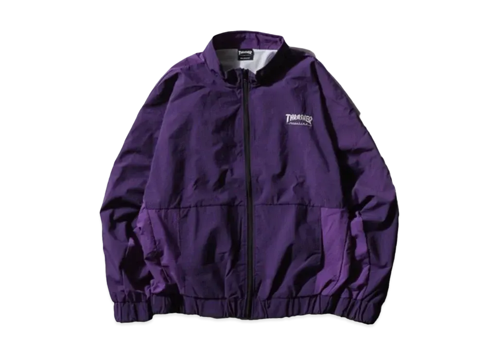 THRASHER One Point Logo Embroidery Nylon Washer Lining Mesh Blouson