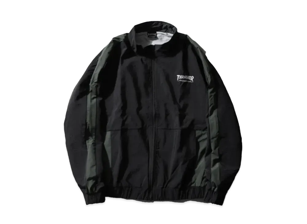 THRASHER One Point Logo Embroidery Nylon Washer Lining Mesh Blouson