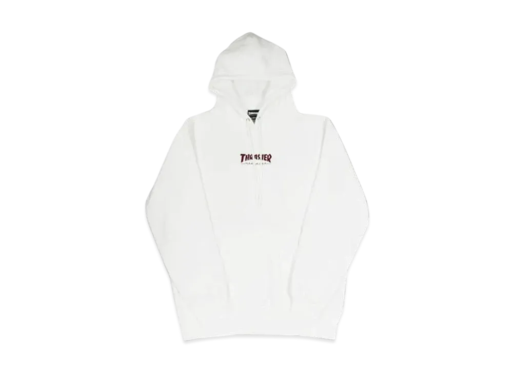 THRASHER Hometown Hoodie Sweat Parka "White/Red"