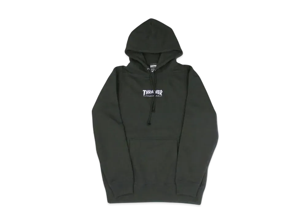 THRASHER Hometown Hoodie Sweat Parka "Black/White"