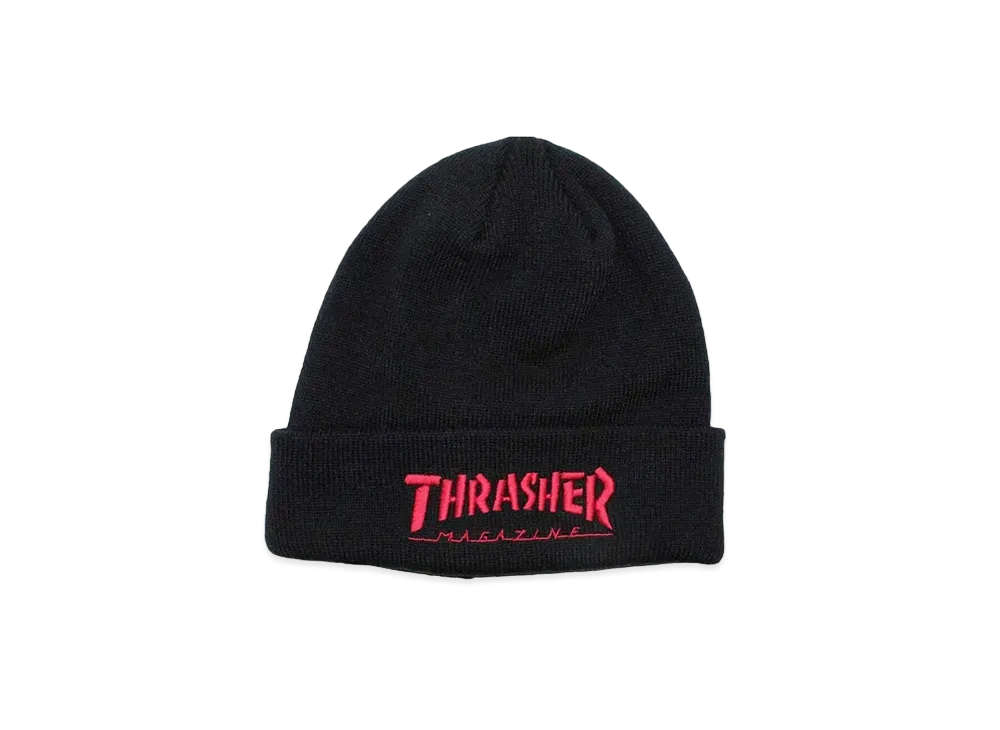 THRASHER Mag Logo Beanie "Black/Red"