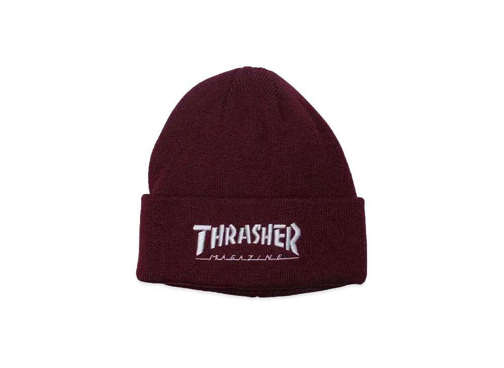 THRASHER Mag Logo Beanie "Burgundy"