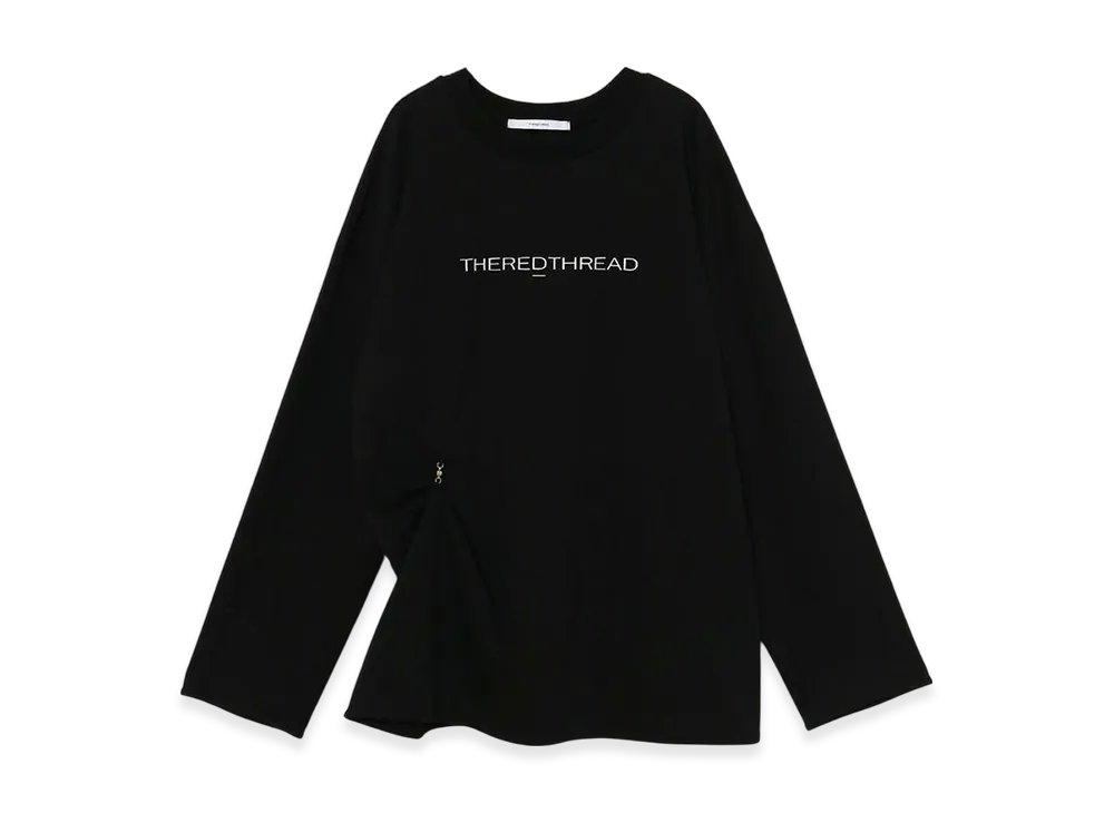 トップス THEREDTHREAD G tech magnet tops black THEREDTHREAD / ザレッドスレッド】G tech magnet under lace tops