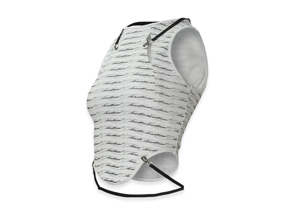 トップス theredthread S clip logo tank THEREDTHREAD / ザレッドスレッド】S clip logo tank