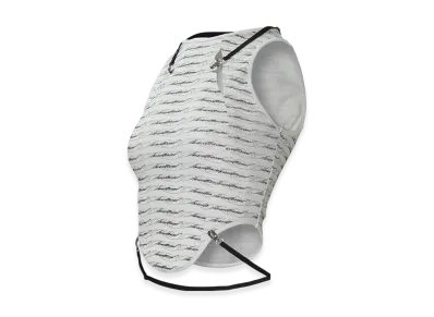 THEREDTHREAD S Clip Logo Tank "White/Black"